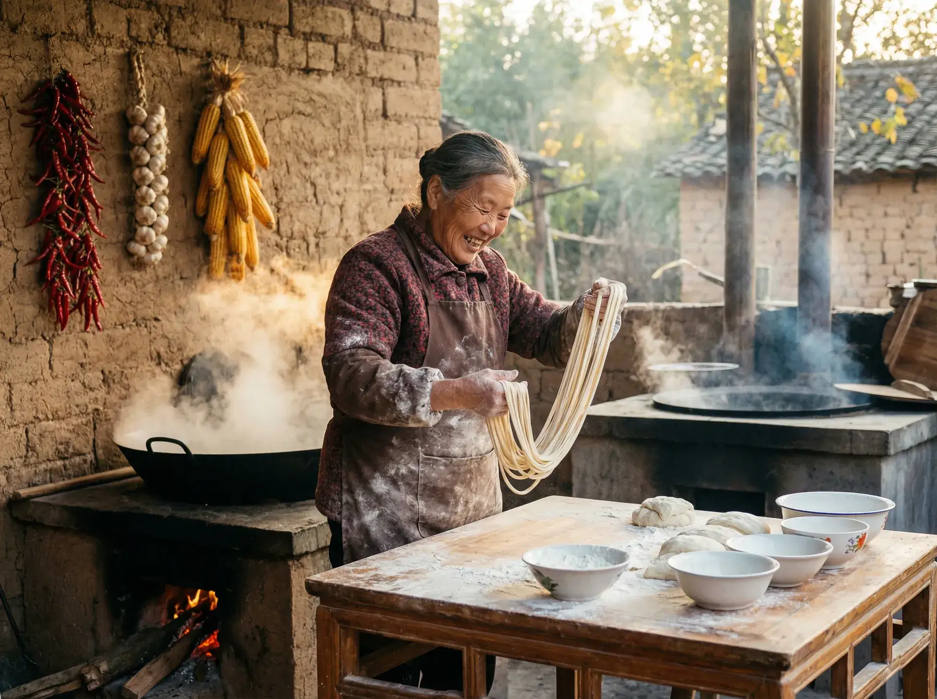 农家大嫂手擀面 - 大内密探之零零性性 乡村美食